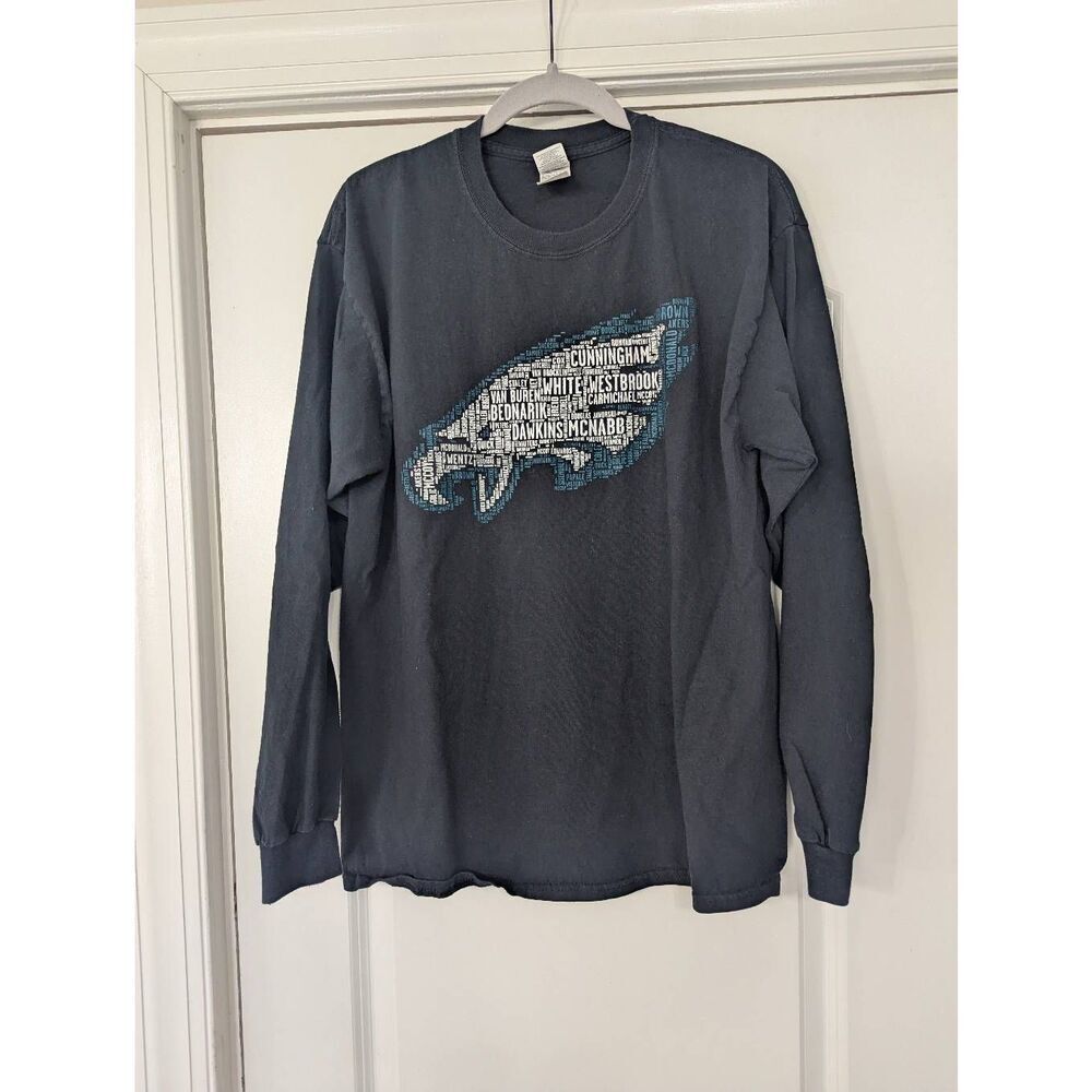 Philadelphia Eagles Players‎ T-shirt Men's size Large veterans long sleeve fan